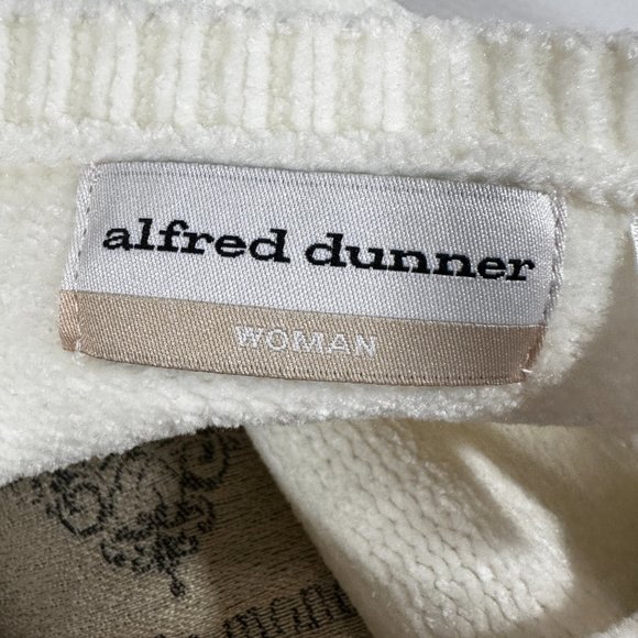 Alfred Dunner vintage argyle sweater Chenille Super Soft Colorblock Embellished - Picture 6 of 7